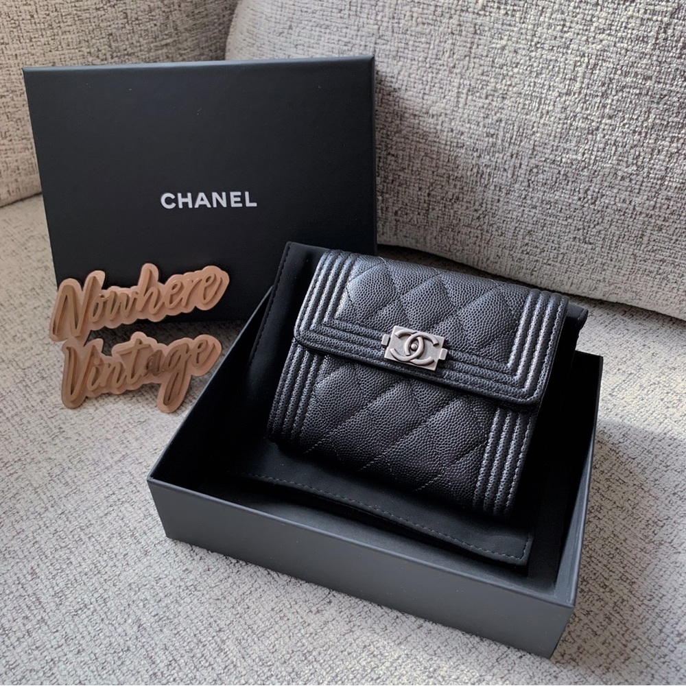 Chanel Boy Trifold Wallet SHW